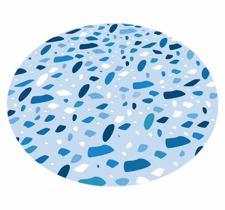 Tapis vinyle rayures motif tacheté - TenStickers