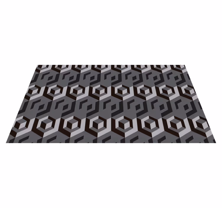 Tapis vinyle géométrique pour cuisine - TenStickers