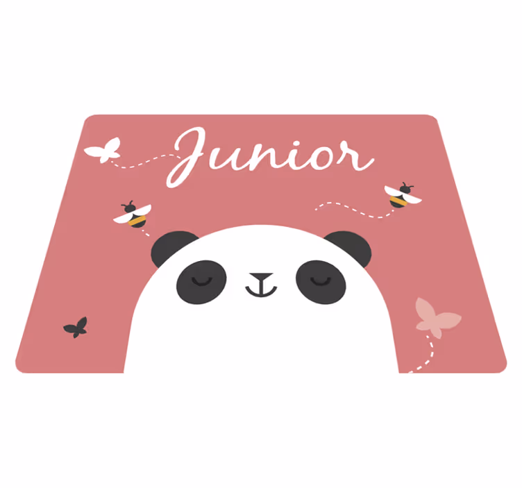 Tapis vinyle personnalisé panda sur mesure - TenStickers