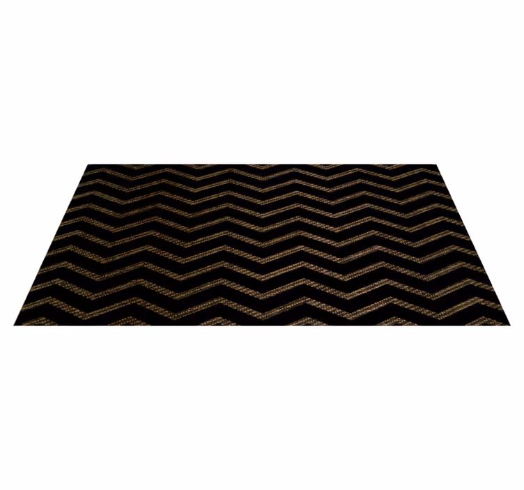 Tapis vinyle rayures motif chevron - TenStickers