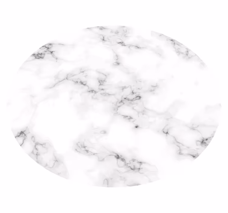 Tapis vinyle rond marbre minimaliste - TenStickers
