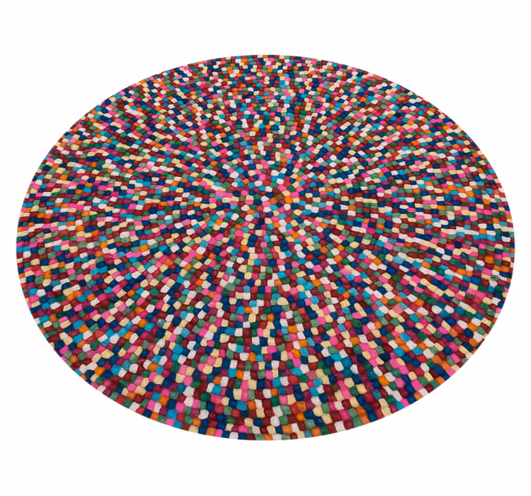 Tapis en vinyle mosaïque à pois mozaic - TenStickers