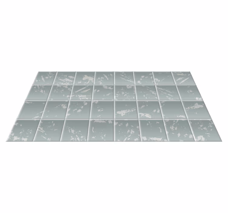 Tapis vinyle salle de bain effet carrelage marbré - TenStickers