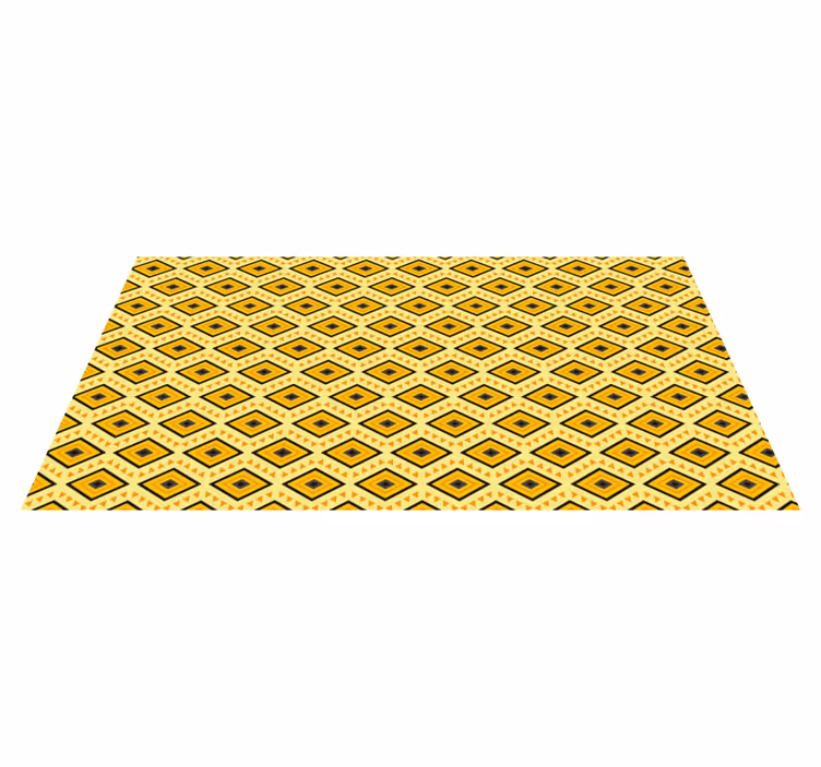 Tapis vinyle géométrique carrés à motifs géométriques - TenStickers