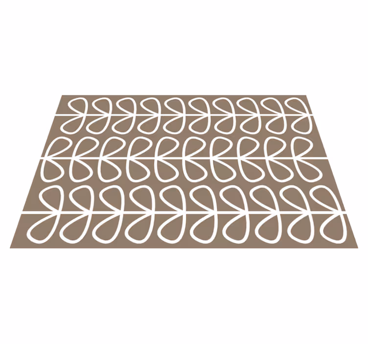 Tapis vinyle géométrique motif boucle géométrique - TenStickers