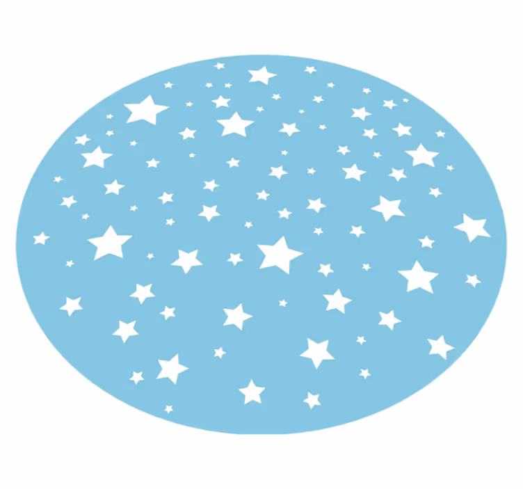 Tapis vinyle étoile paysage stellaire céleste - TenStickers