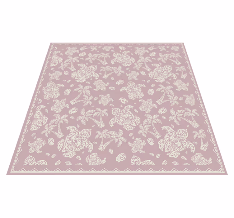 Tapis vinyle mandala mandala cachemire revisité - TenStickers