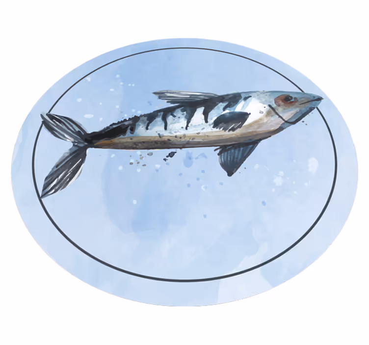 Tapis vinyle animal exploration aquatique - TenStickers