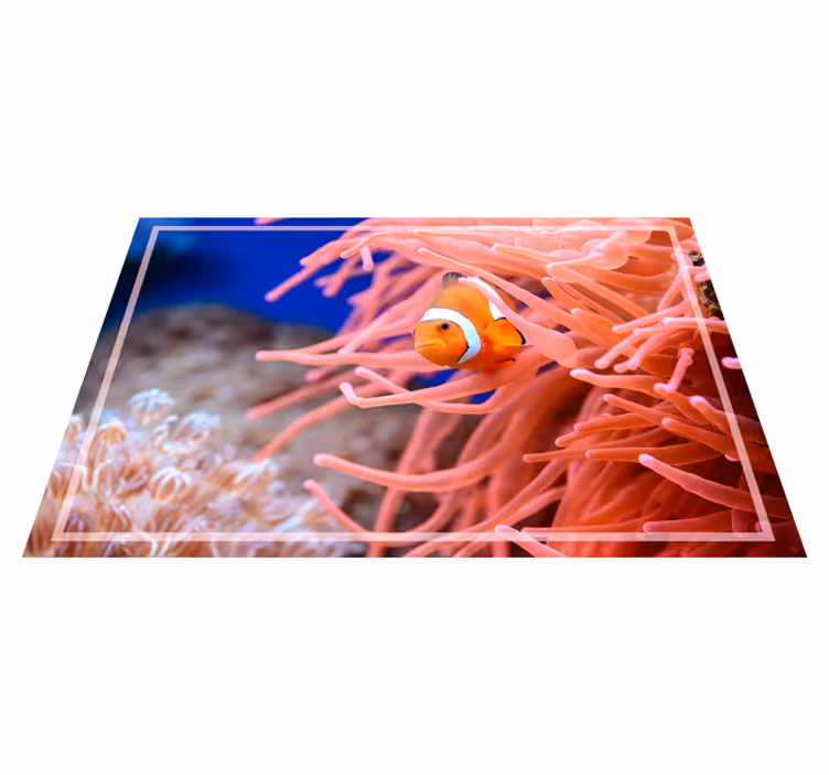 Tapis vinyle animal scène corallienne sous-marine - TenStickers