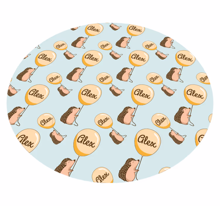 Tapis vinyle personnalisé hérisson sur mesure - TenStickers