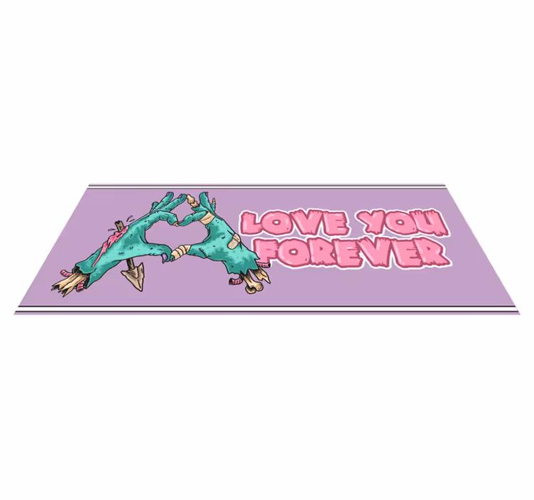 Tapis vinyle animal scène de dinosaure affectueuse - TenStickers