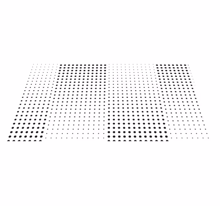 Tapis vinyle salle de bain dégradé de motifs à pois - TenStickers