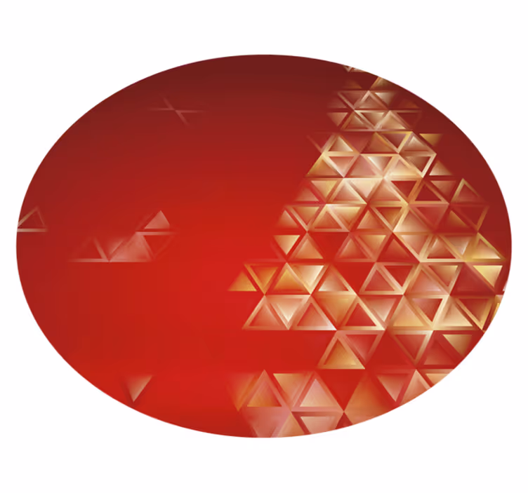 Tapis vinyle géométrique sphère ombragée - TenStickers