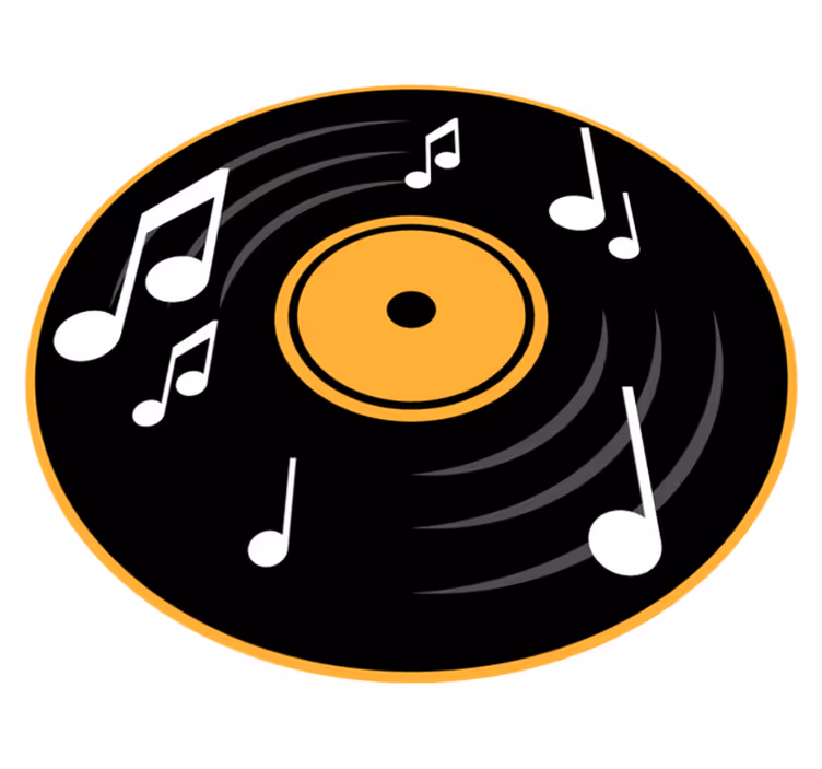 tapis vinyle chambre Notes de musique - TenStickers