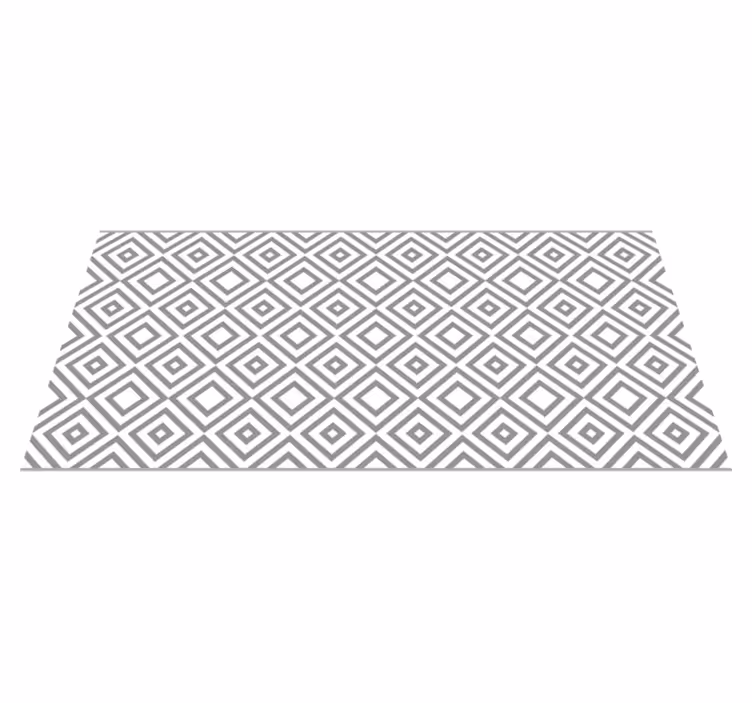 Tapis vinyle géométrique design à motifs diamants - TenStickers