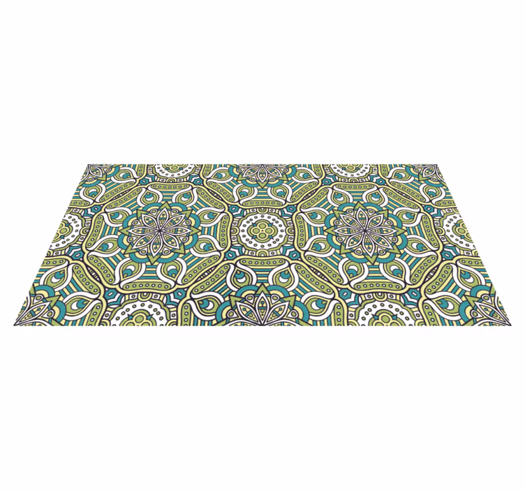 Tapis vinyle mandala à motifs mandala - TenStickers