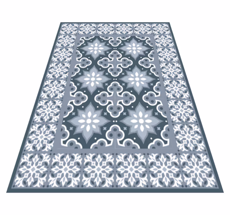 Tapis vinyle salle de bain carrelage traditionnel - TenStickers