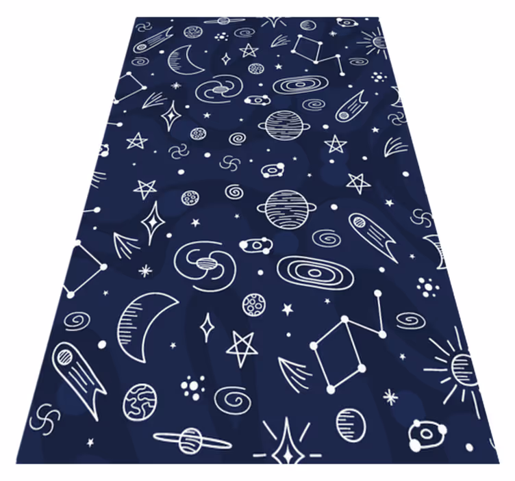 Tapis vinyle autres tapis espace à thème cosmique - TenStickers