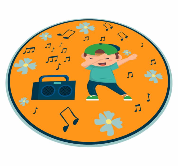 Tapis vinyle pour enfants imagerie de danse enfants - TenStickers