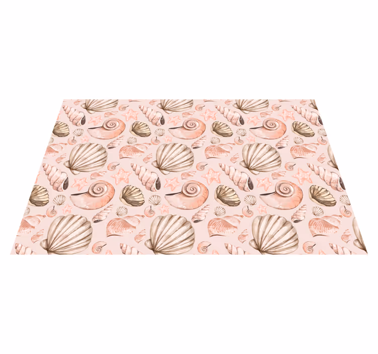Tapis vinyle animal modèles de coquillages - TenStickers