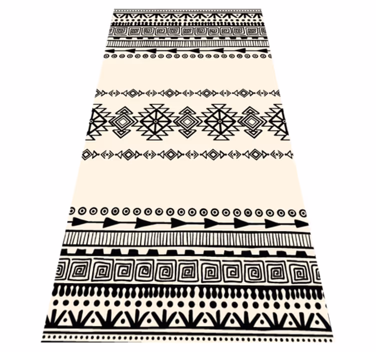 Tapis vinyle entrée motif ethnique chemin tribal - TenStickers