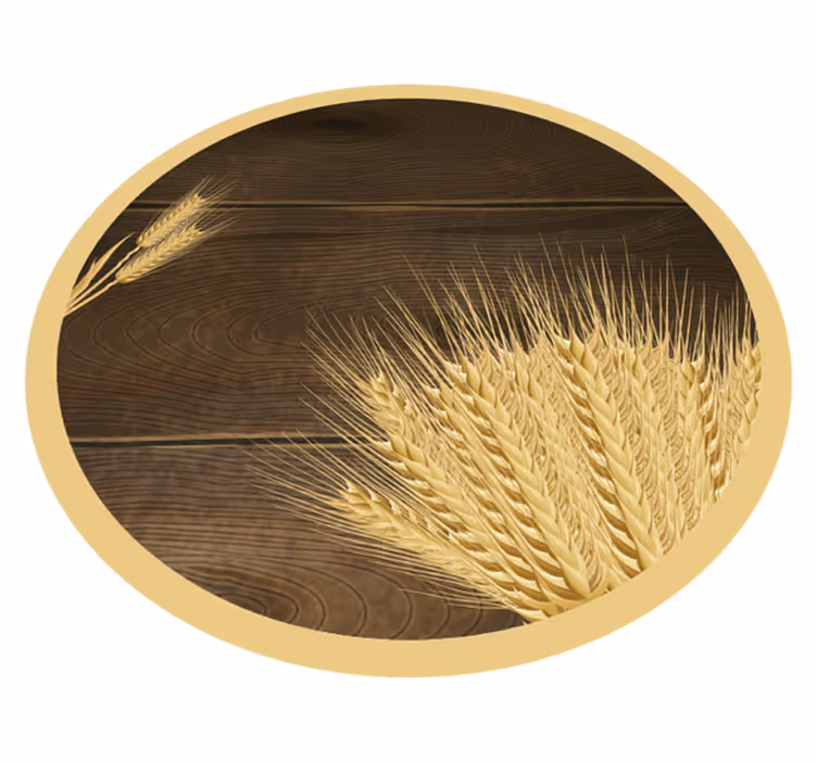 Tapis vinyle nature brins de blé doré - TenStickers