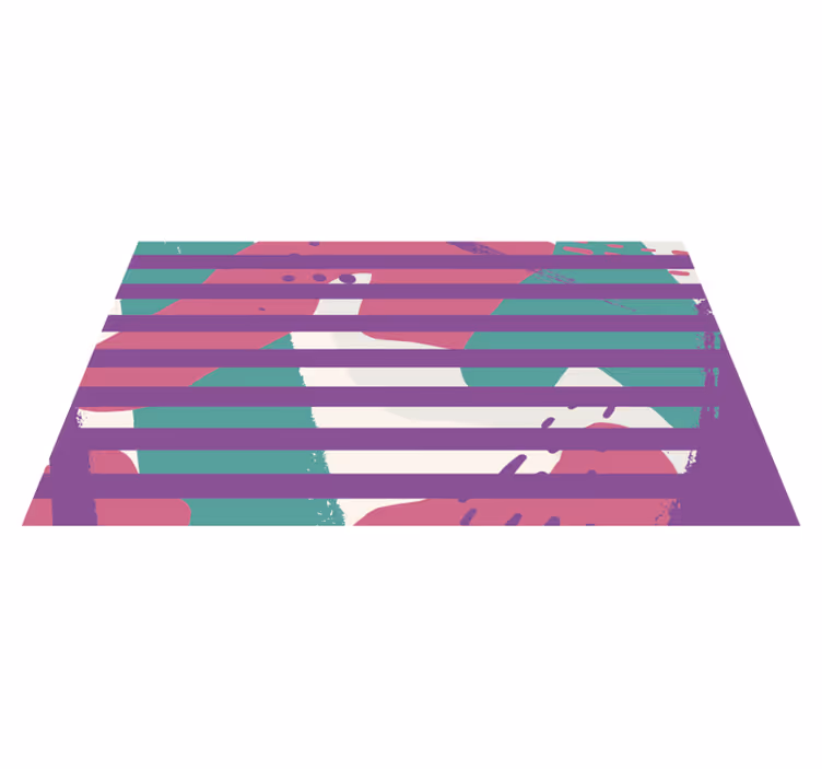 Tapis vinyle rayures motif rayé - TenStickers