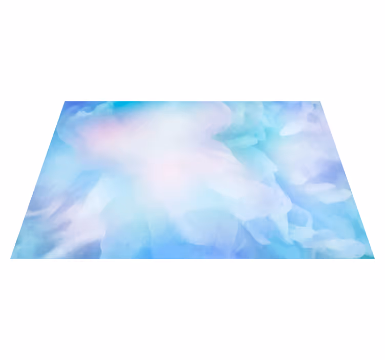 Tapis vinyle nature ciel nuageux - TenStickers