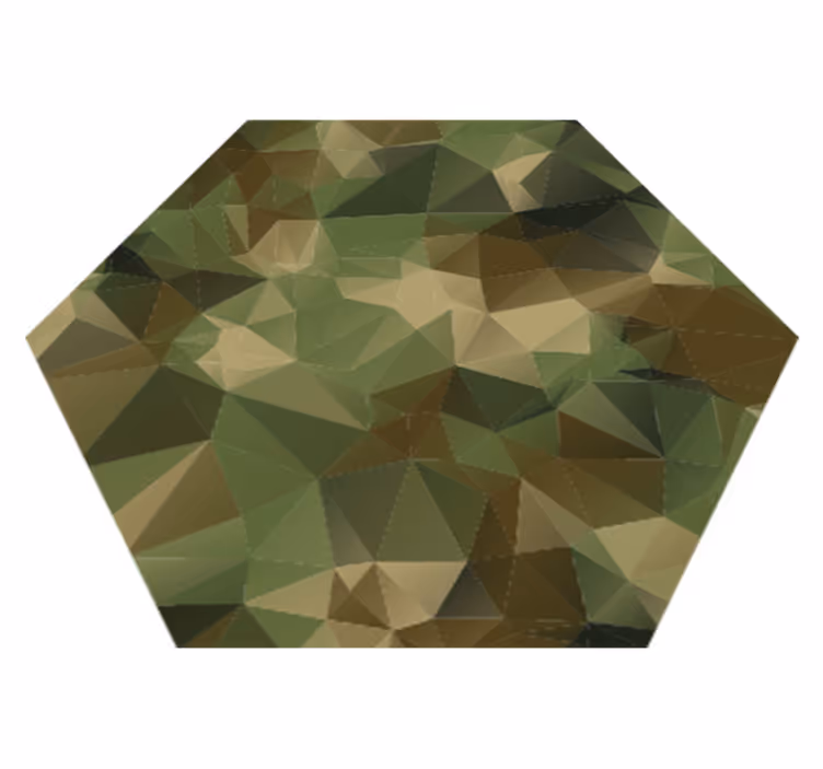 Tapis vinyle géométrique hexagone à motifs géométriques - TenStickers