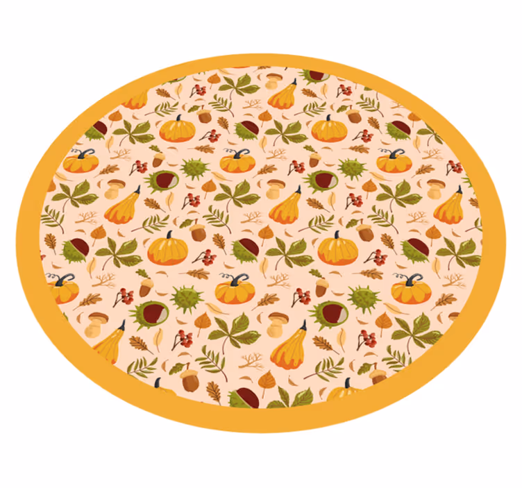 Tapis vinyle nature thème des récoltes d'automne - TenStickers