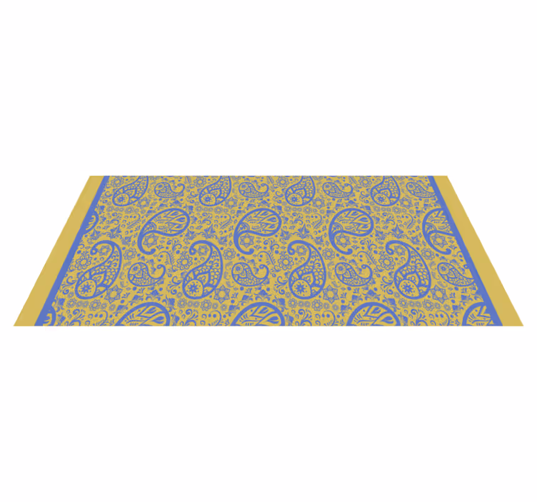 Tapis vinyle chambre tourbillons de cachemire - TenStickers
