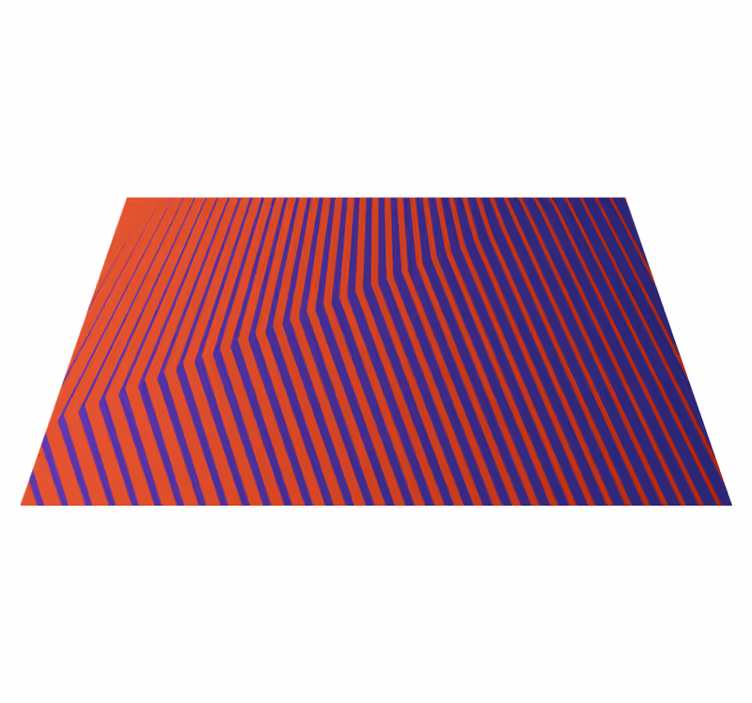 Tapis vinyle rayures lignes opposées - TenStickers