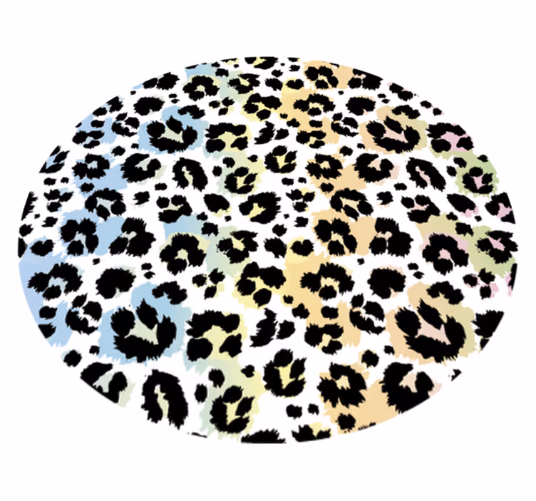 Tapis vinyle animal motif de taches de léopard - TenStickers
