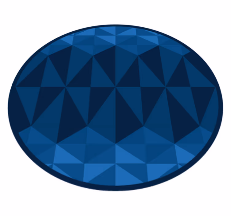 Tapis vinyle géométrique design circulaire - TenStickers