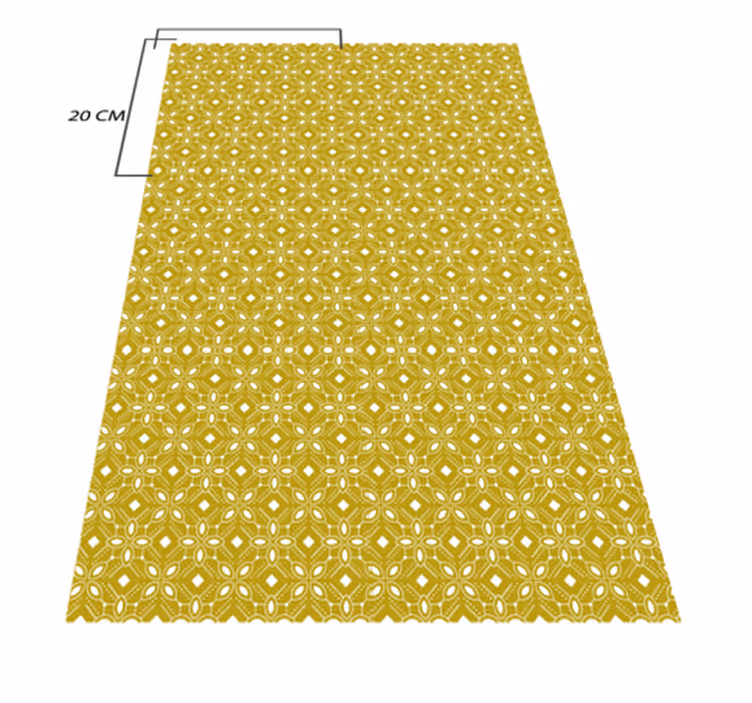 Tapis vinyle cuisine motif géométrique - TenStickers