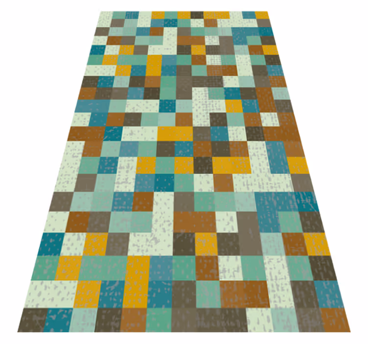 Tapis vinyle géométrique géométrie de la mosaïque - TenStickers