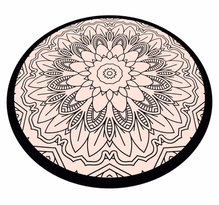 Tapis vinyle mandala simplicité des mandalas - TenStickers