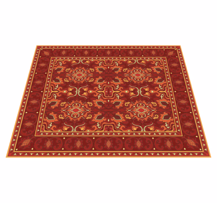 Tapis vinyle mandala médaillon orné - TenStickers