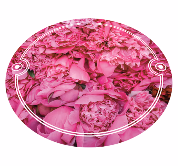 Tapis vinyle fleurs et plantes espace de méditation florale - TenStickers
