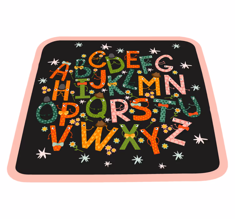 Tapis vinyle alphabet enchantement alphabétique - TenStickers