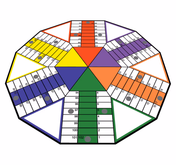 Tapis vinyle jeux plateau de jeu éducatif - TenStickers