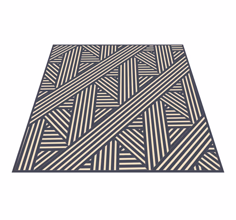 Tapis vinyle géométrique diagonales géométriques - TenStickers