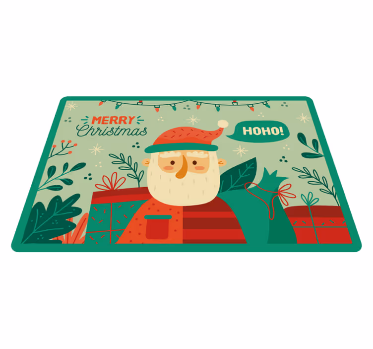 Tapis vinyle noël illustration festive de noël - TenStickers