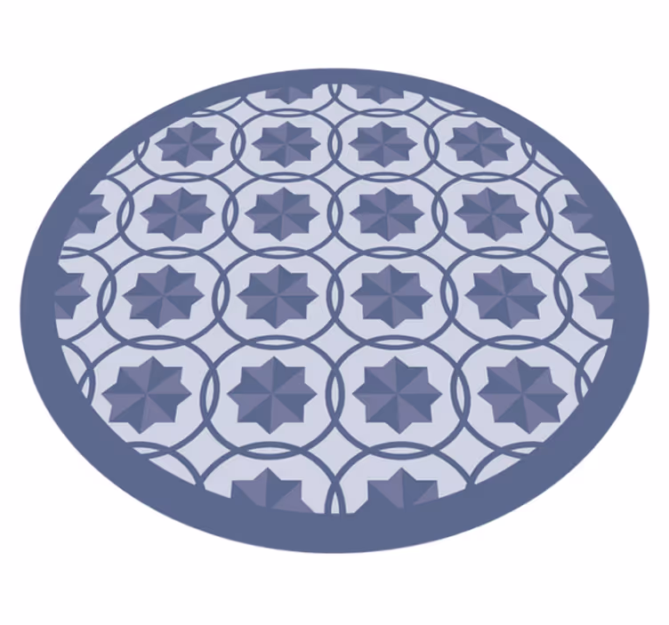 Tapis vinyle géométrique géométrie symétrique décorative - TenStickers