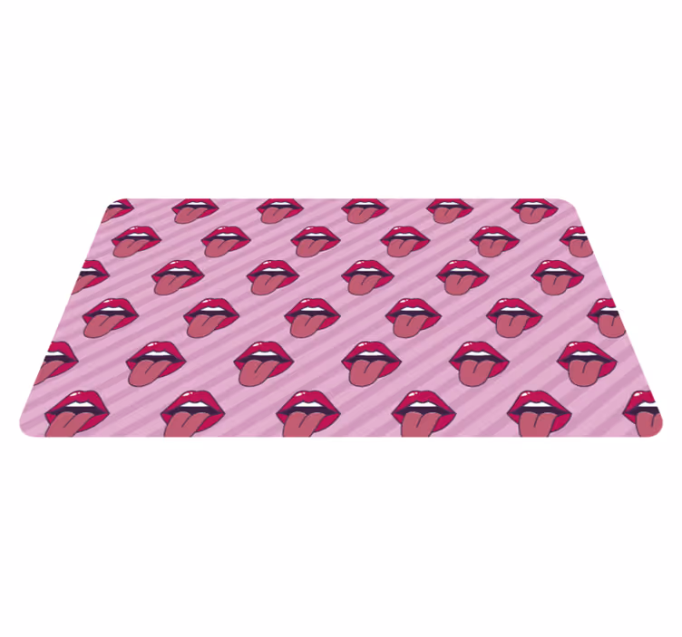 Tapis vinyle autres tapis motif de bouche - TenStickers