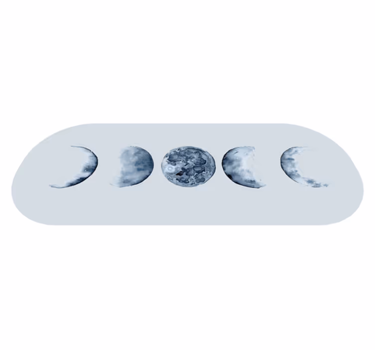 Tapis vinyle nature séquence des phases lunaires - TenStickers