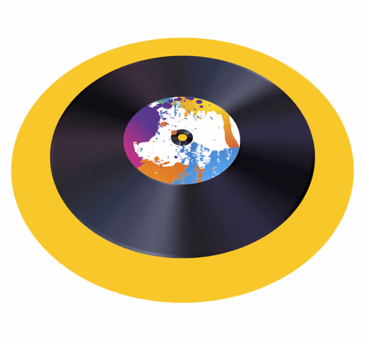 Tapis vinyle texture enregistrement splash abstrait - TenStickers