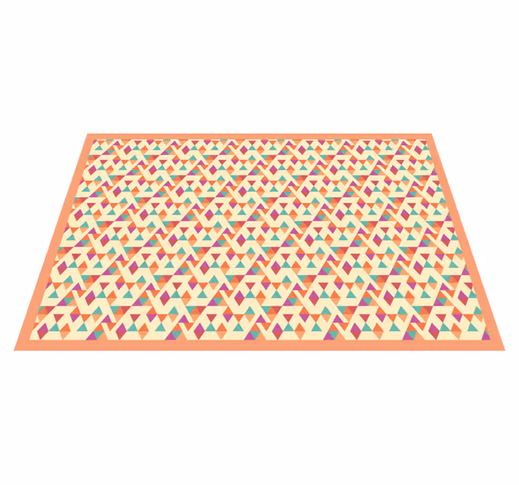 Tapis mosaique vinyle coureur à motifs en mosaïque - TenStickers