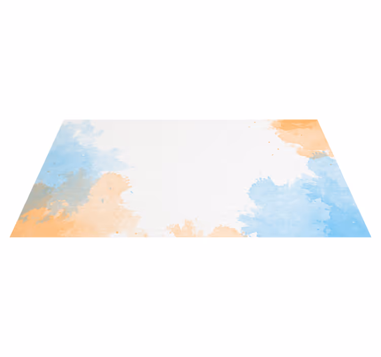 Tapis vinyle nature paysage nuageux abstrait - TenStickers