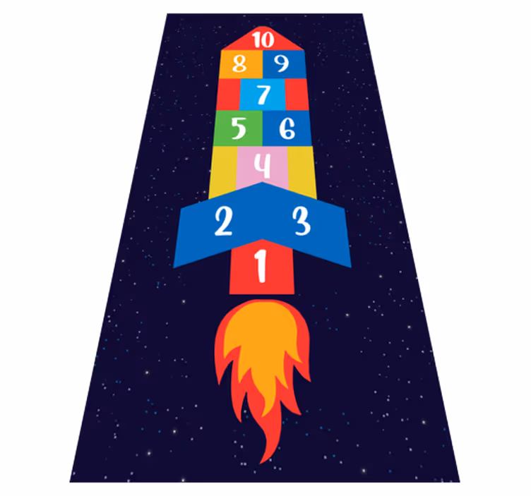 Tapis de jeu Jeu de saut de tapis en vinyle - TenStickers
